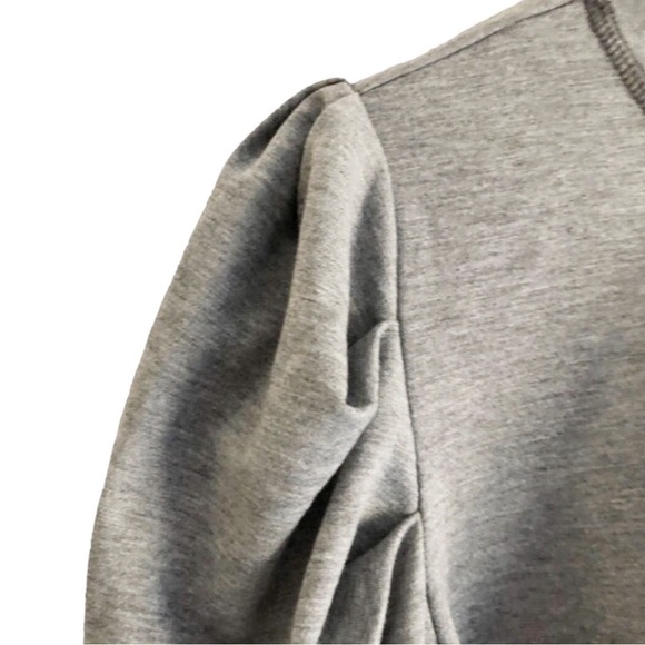Nine West Gray Puff Shoulder Long Sleeve Top XL - Picture 3 of 7